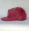 berry flat brim hat - pink quilt patch