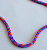 Toggle pattern rope necklace - magenta