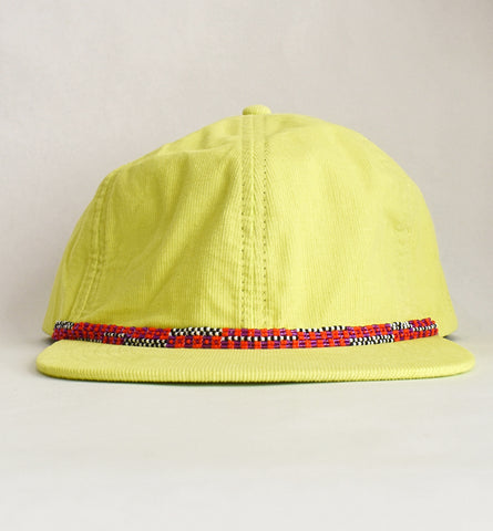 citrus cord hat - red purple checks