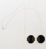 color connect necklace - black white