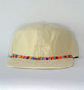 eggshell micro cord hat - bright squares band