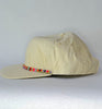eggshell micro cord hat - bright squares band
