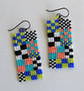 mini Memphis earrings - beach