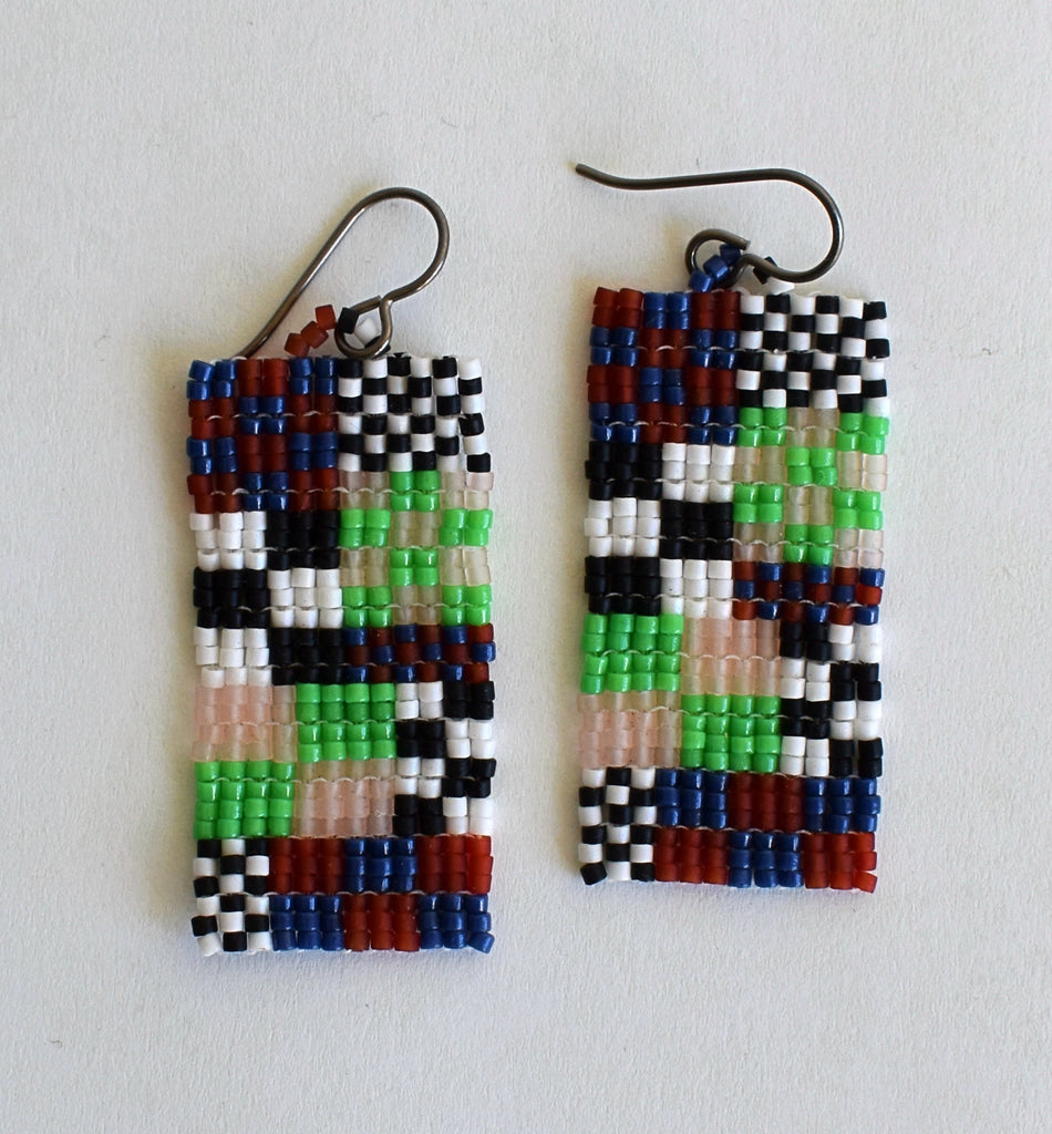 mini Memphis earrings - dark