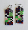 mini Memphis earrings - dark