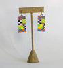 mini Memphis earrings - green