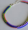 narrow stripes rope bracelet - bloom