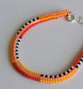 narrow stripes rope bracelet - citrus