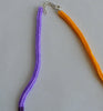 narrow colorblock necklace - purple