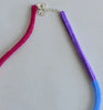 narrow colorblock necklace - rainbow