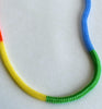 narrow colorblock necklace - rainbow