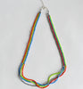 stripes ribbon strand necklace - all colors