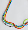 stripes ribbon strand necklace - all colors
