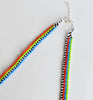 stripes ribbon strand necklace - all colors