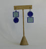 outline sausalito earrings - aqua blue