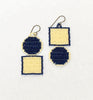 outline sausalito earrings - navy chalk