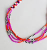 checker ribbon strand necklace - all colors