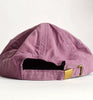 purple cord hat - turquoise brown checks