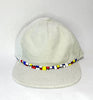light sage cord flat brim hat - mondrian band