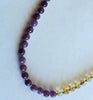 colorblock stone necklace - ruby