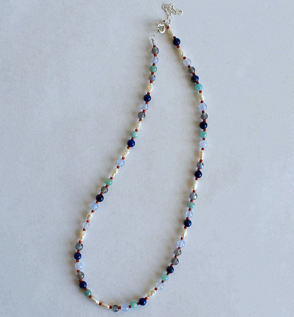stone candy necklace - earthy