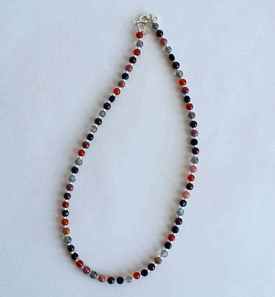 stone candy necklace - darks