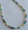 stone candy necklace - blues