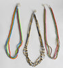stripes ribbon strand necklace - all colors