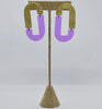 Anza Earrings - Purple Transparent *