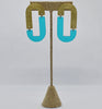 Anza Earrings - Turquoise Transparent *