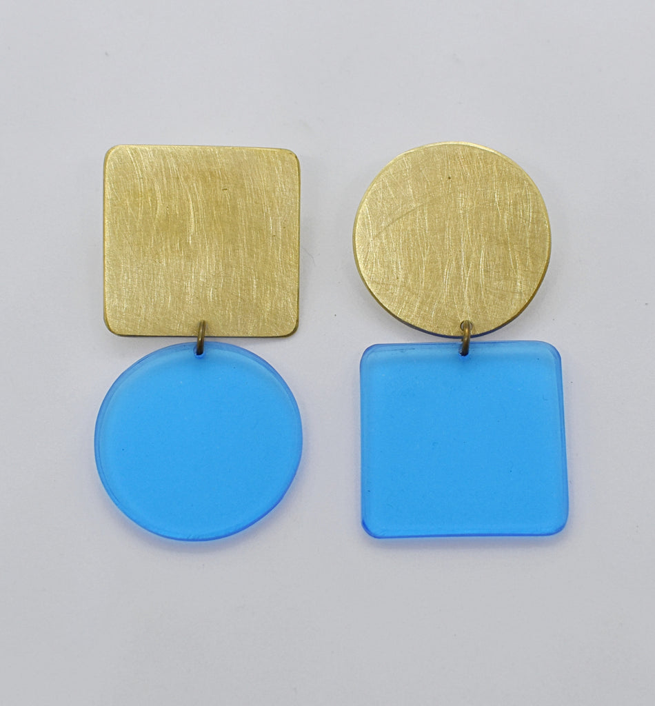 Sausalito Earrings - Blue Transparent *