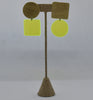 Sausalito Earrings - Neon Yellow Transparent *