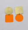 Sausalito Earrings - Orange Transparent *