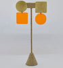 Sausalito Earrings - Orange Transparent *