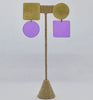 Sausalito Earrings - Purple Transparent *