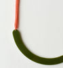 semi rope necklace - olive green