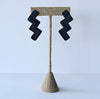 bolt earrings - black