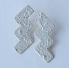bolt earrings - white