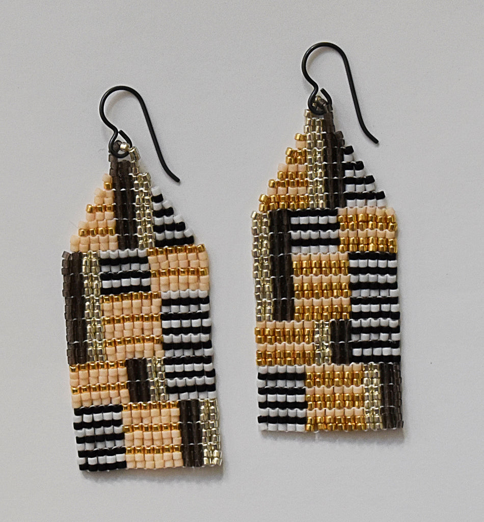 Medium Chaotic Stripe Earrings - party