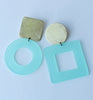 City Earrings - Sea Green Frost *
