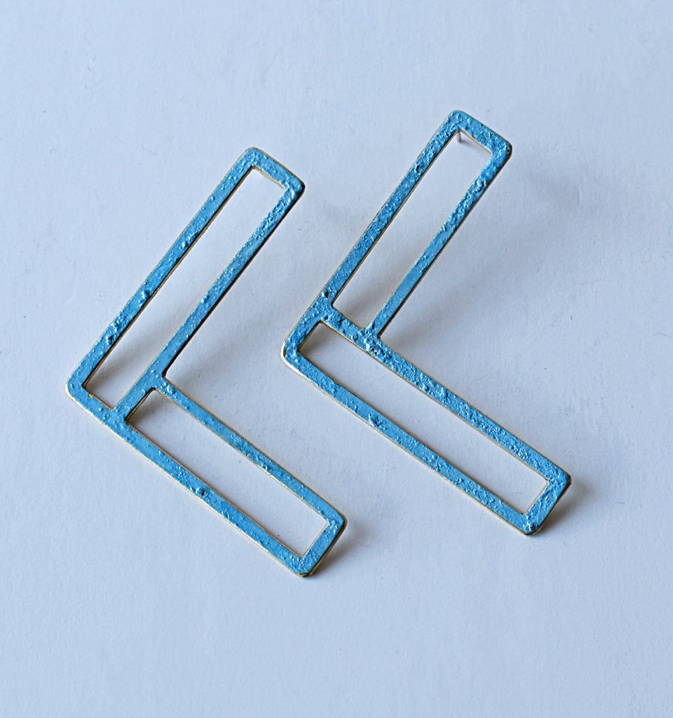 dolores earrings - blue
