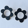 flora earrings - black
