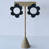flora earrings - black