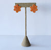 flora bud earrings - orange