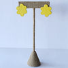 flora bud earrings - yellow