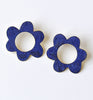 flora earrings - purple