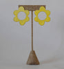flora earrings - yellow
