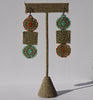 focus earrings - siena, turquoise