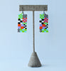 mini Memphis earrings - neon
