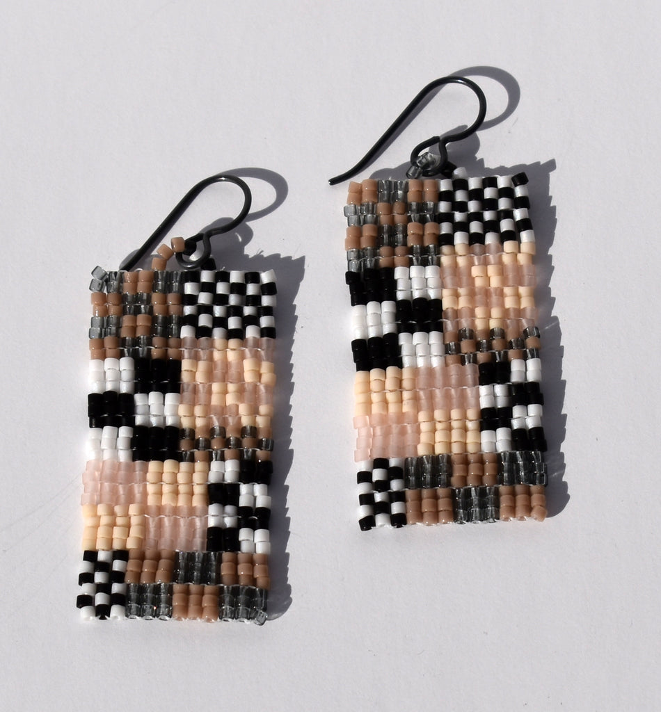 mini Memphis earrings - neutrals
